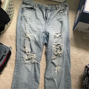 Garage Ripped Blue Jeans